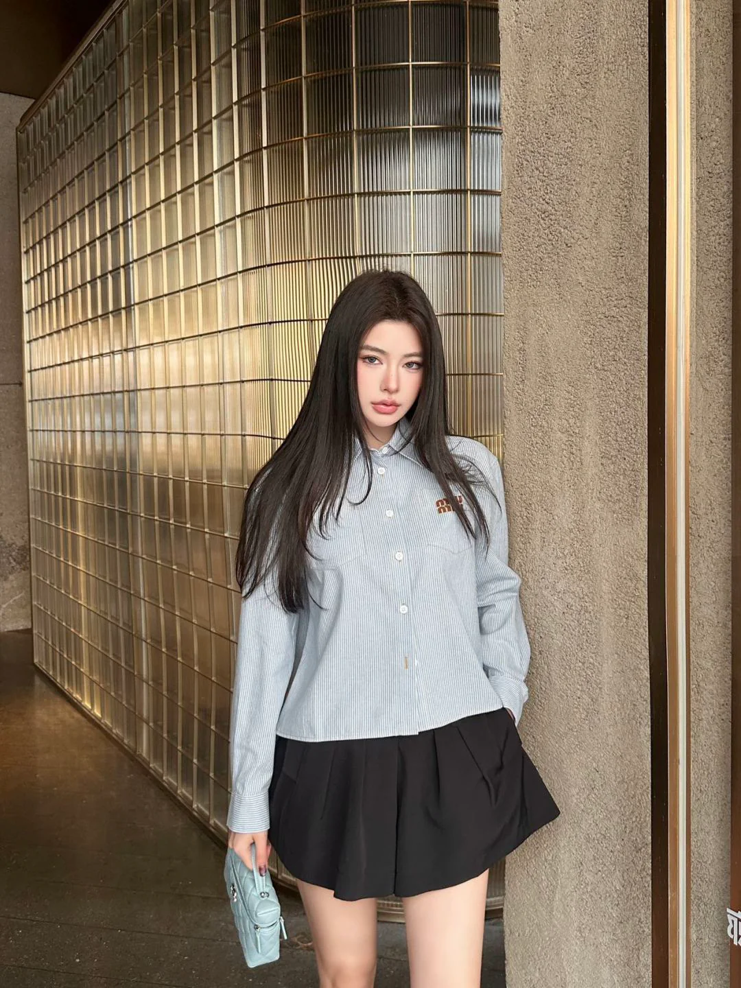 Miu NEW striped shirt