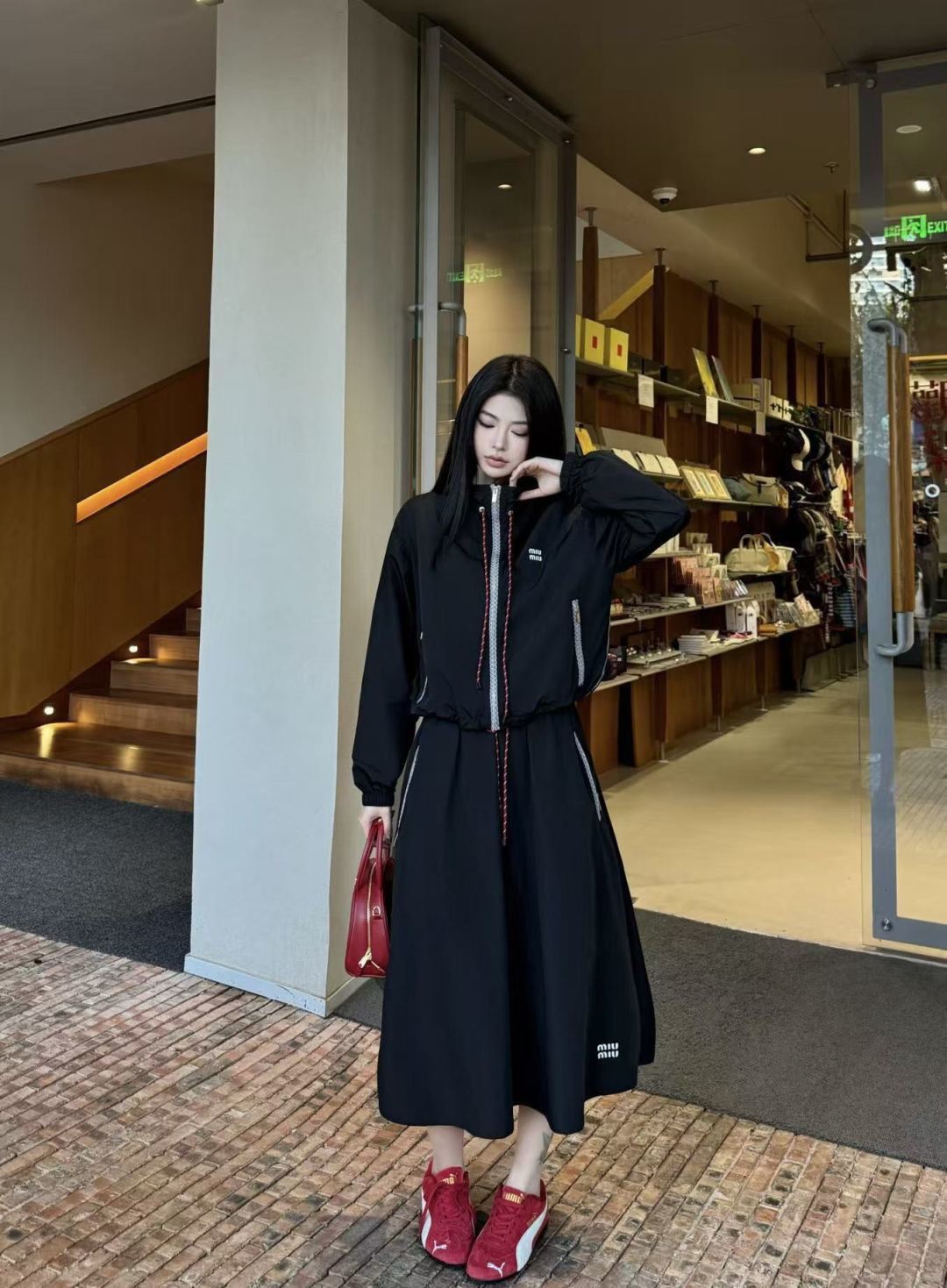 Miu New hooded jacket