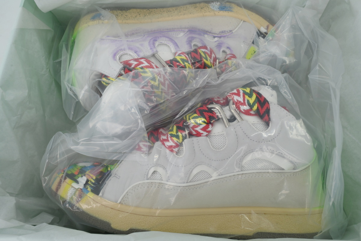 Lanvin Leather Curb x Gallery Dept Paint Drip Optical White
