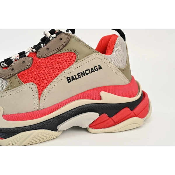 Balenciaga Triple S Red White Dark Grey 541624 W06E2 1863