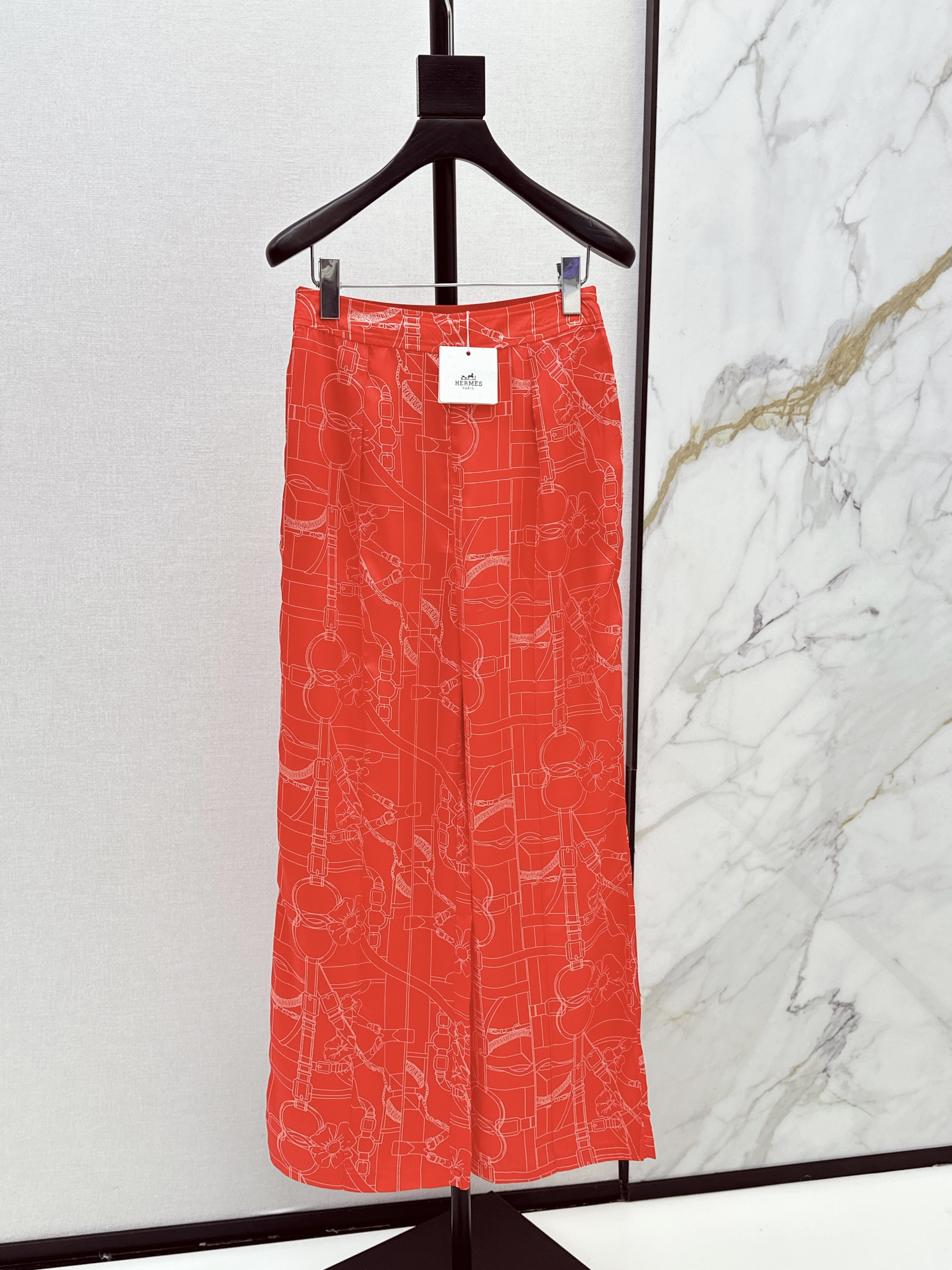 Herm New Printed silk pants