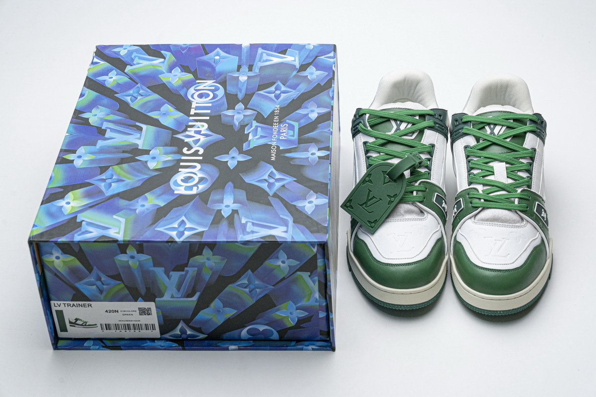 Pkkicks God Batch LOUIS VUITTON 20ss Trainer Green