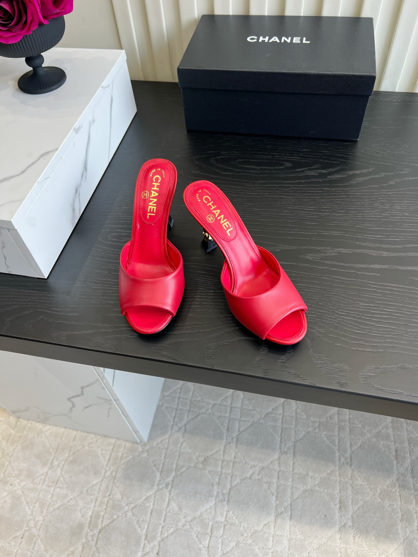 Chan NEW Fish mouth high-heeled cool mop