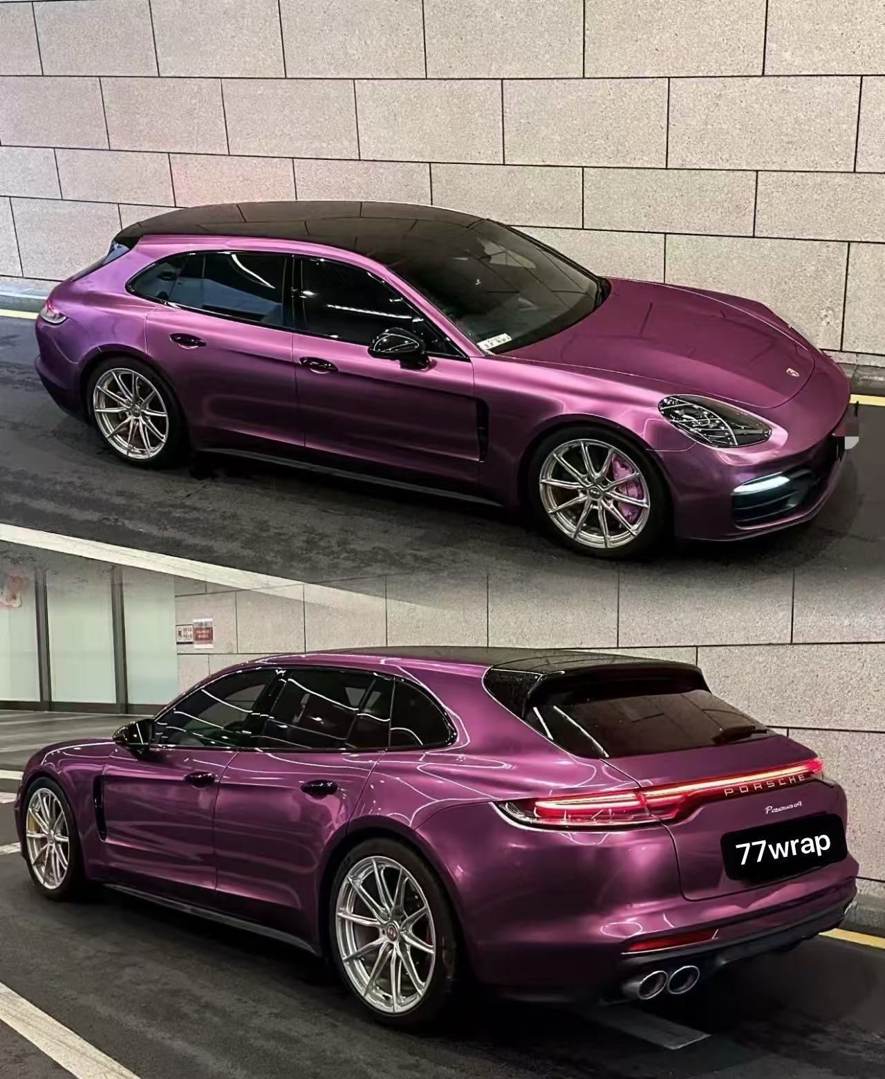 PET Glossy Metallic - Siberia‌ Purple Vinyl Wrap Sticker 56FT x 5FT / 17meter x 1.5Meter