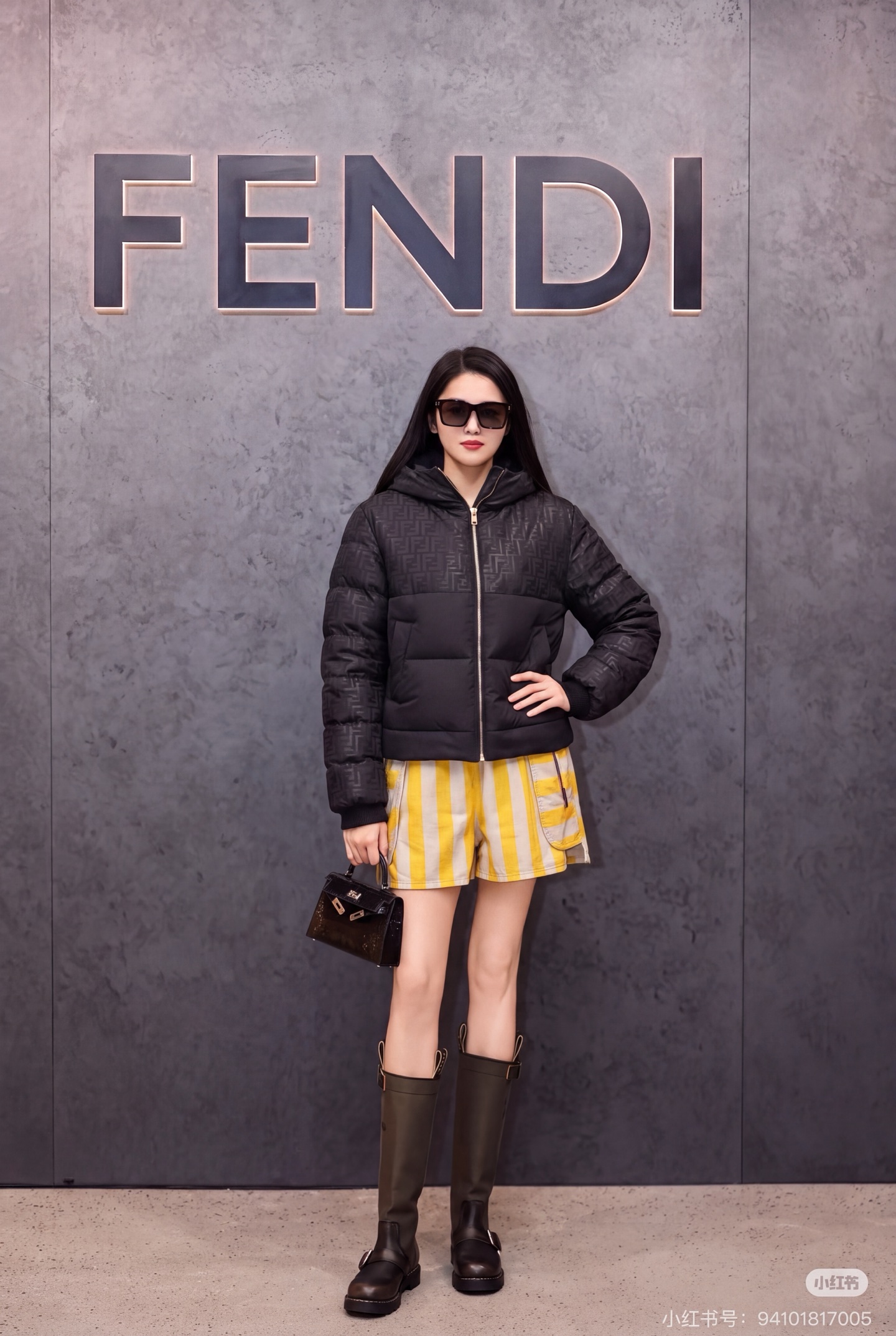 Fend New Hooded down jacket