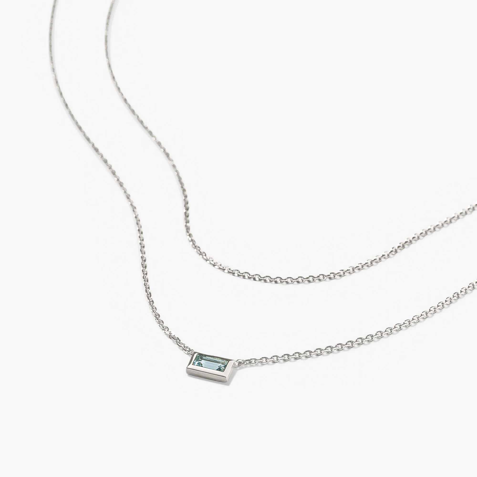 Layered Baguette Necklace