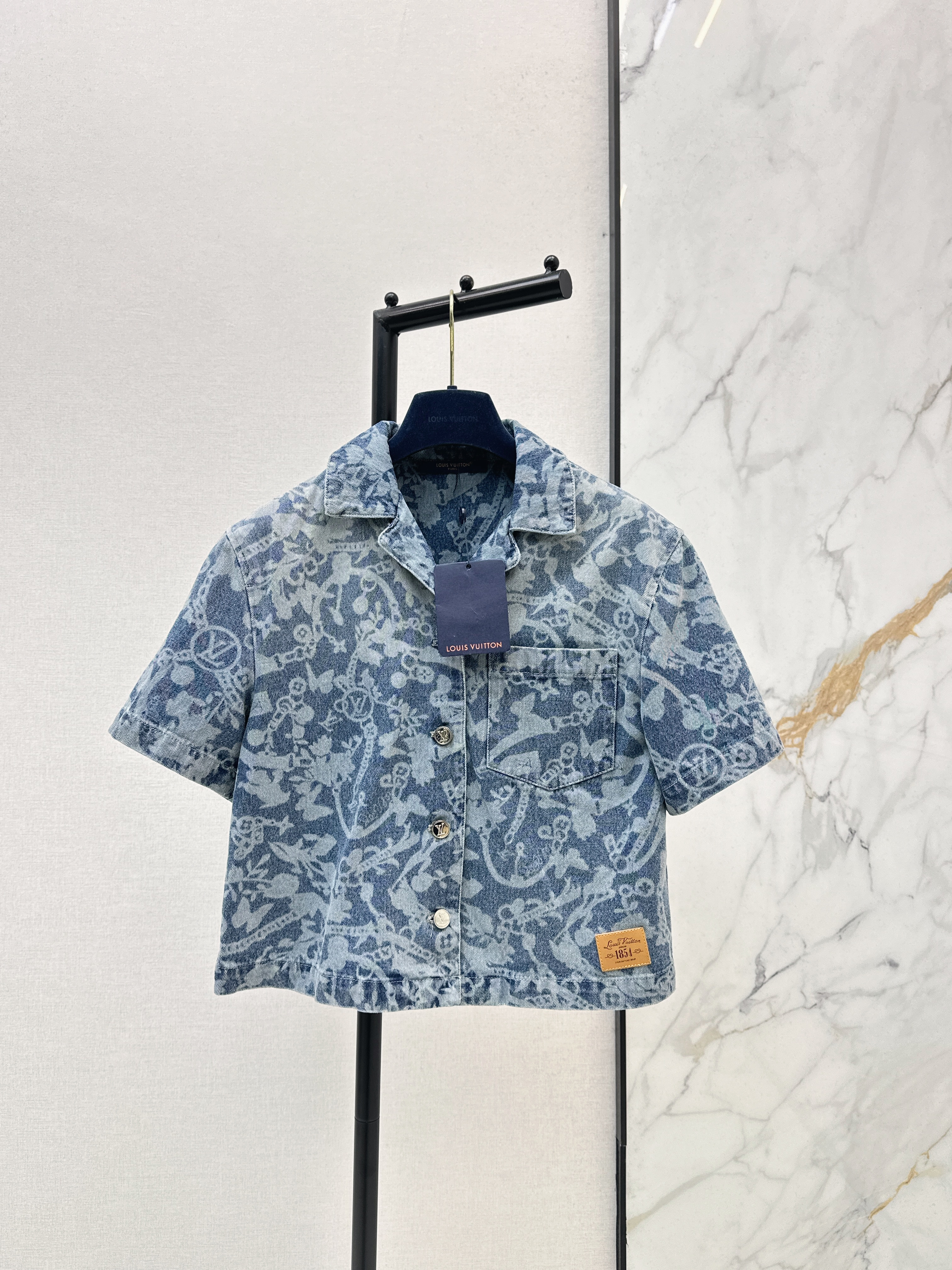 Louis New denim short sleeve jacket