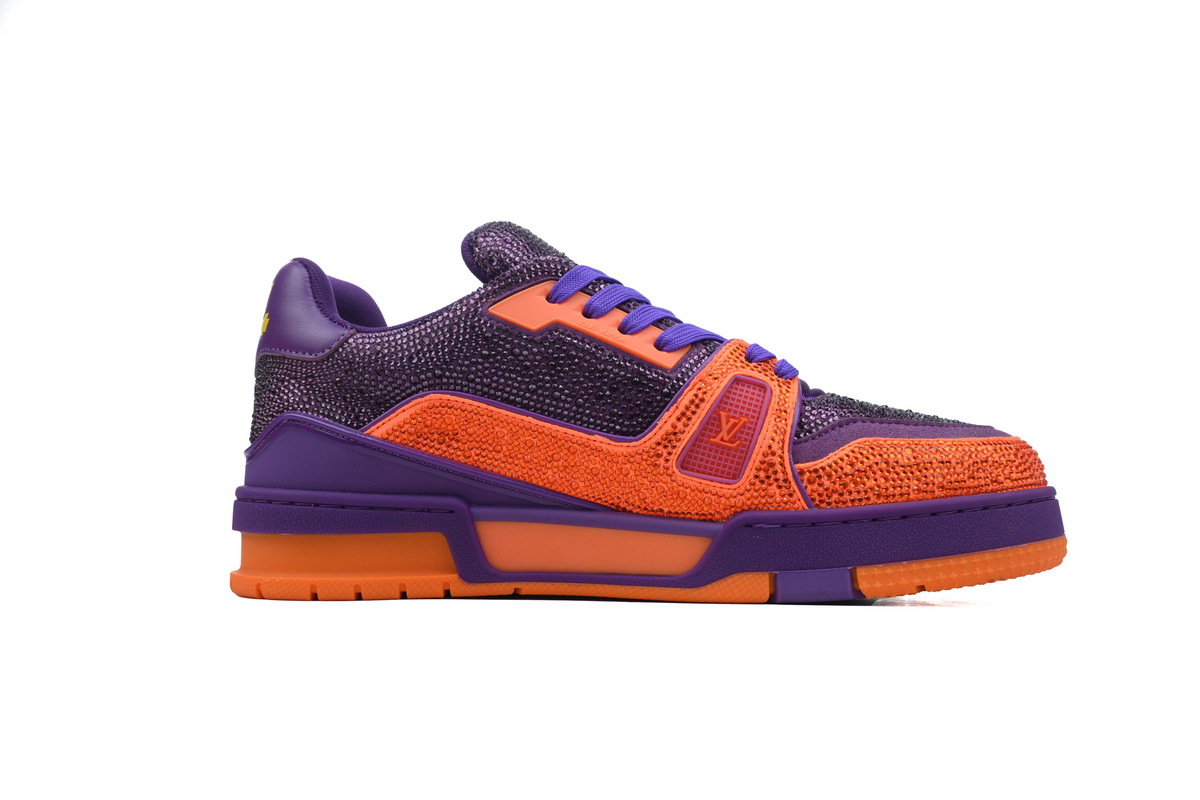 Pkkicks God Batch Louis Vuitton Trainer 2022 Crystal Chunky Orange