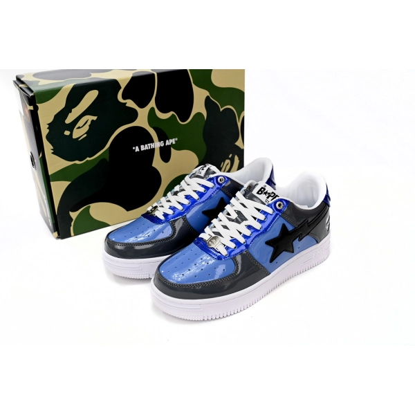 Cheap Fake BapeSta A Bathing Ape  Low Lnk Blue Mirror Surface 1H20 191 046