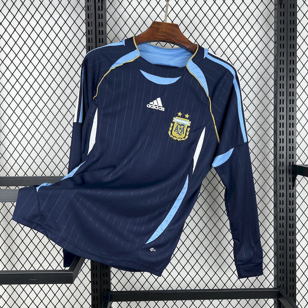 Argentina 2006-07 World Cup Away Long Sleeves Retro Jersey