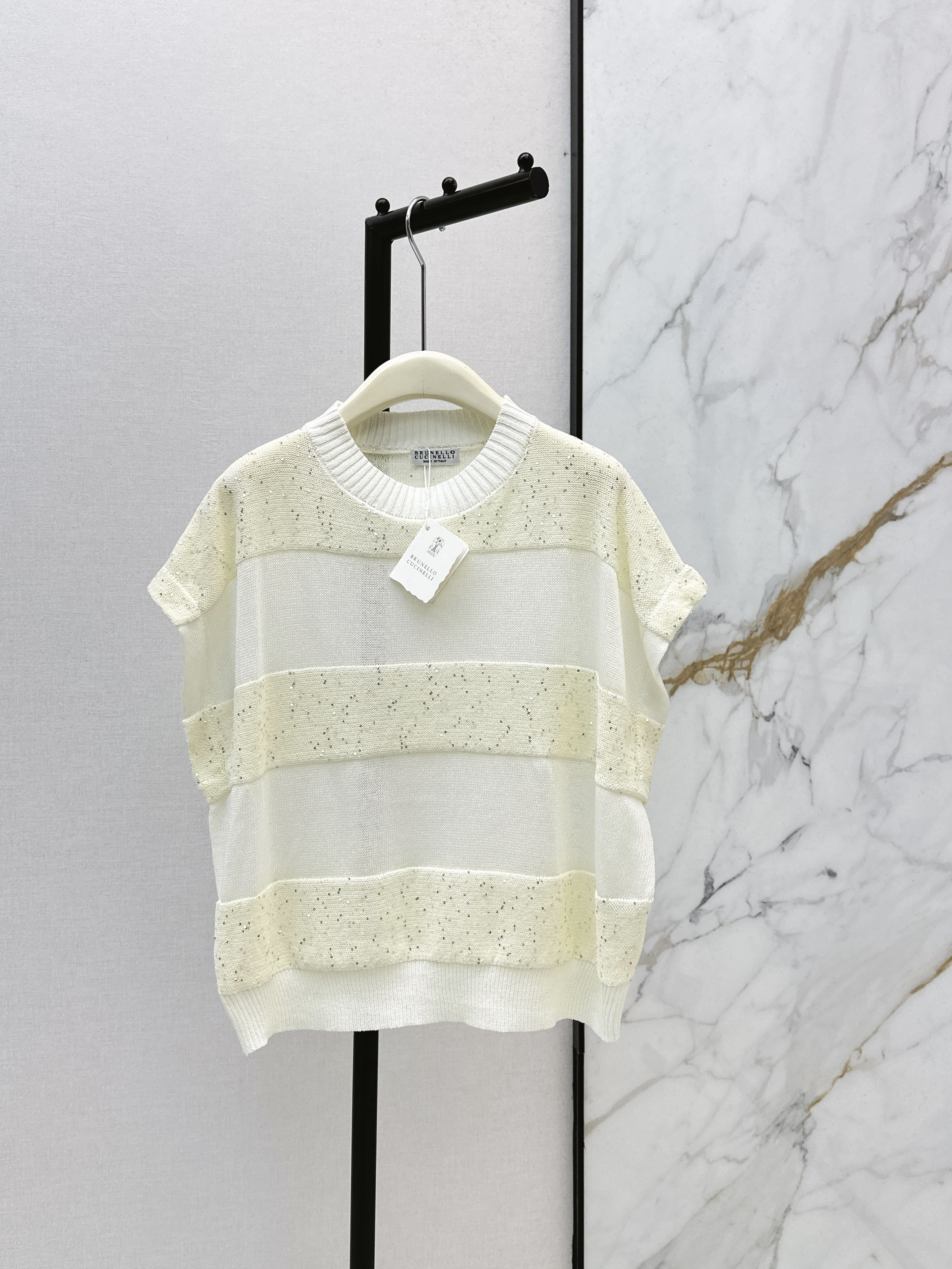 Brun 26ss sequin knitwear