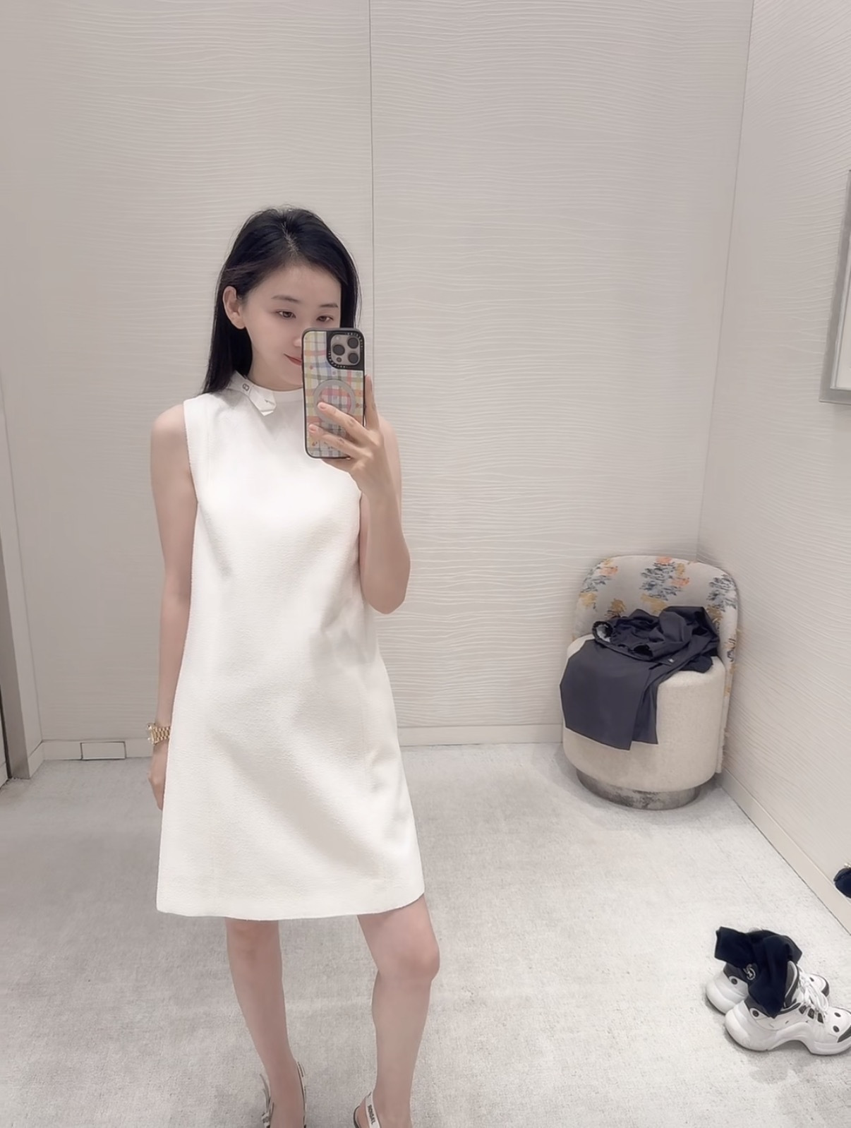 CD New Sleeveless Dress with Bow