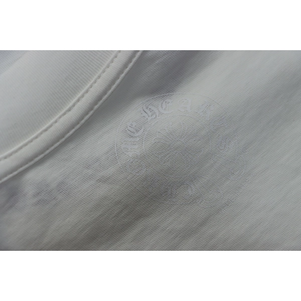 Chrome Hearts Purple Neck Logo Long Sleeve T-Shirt White
