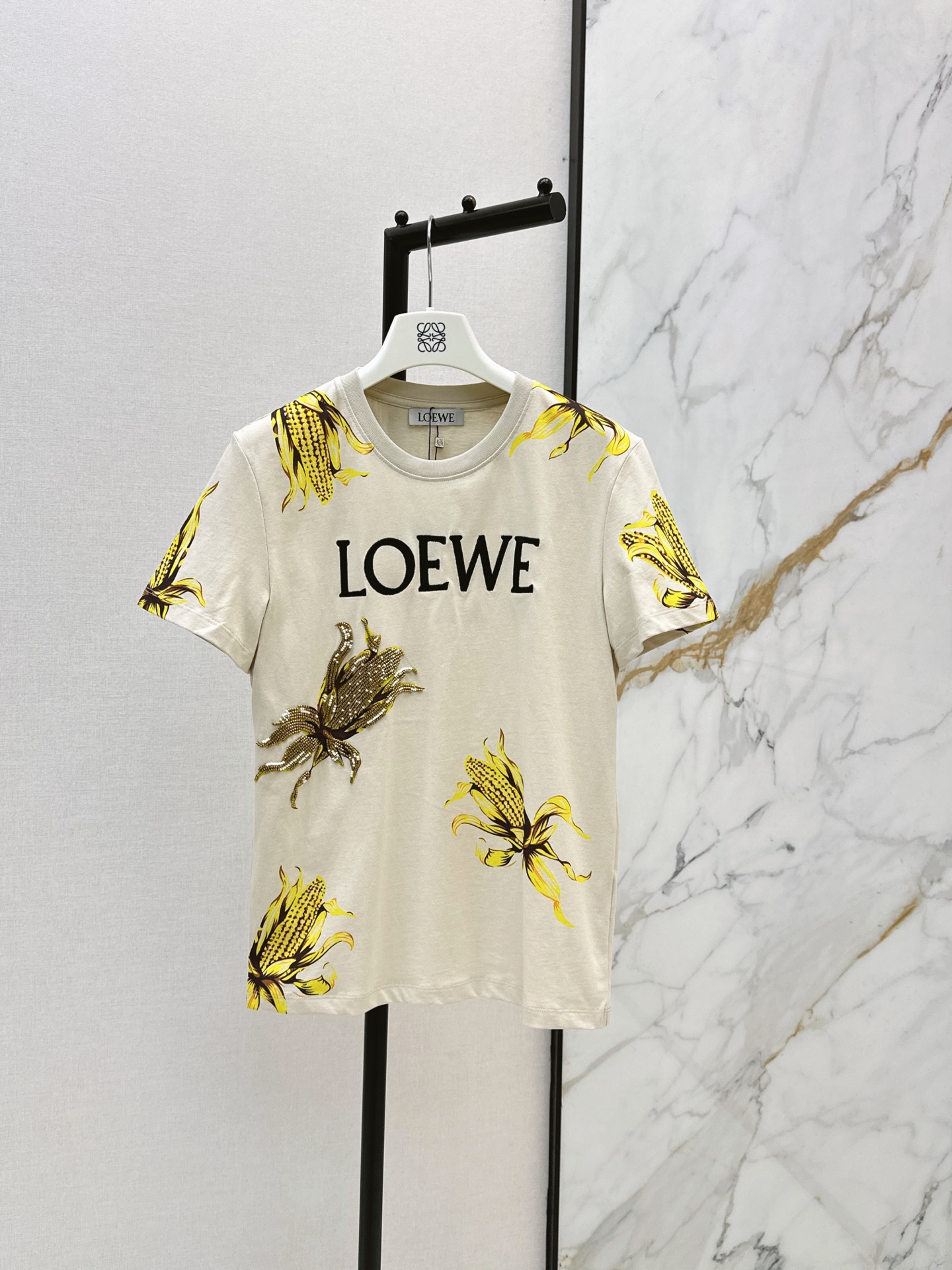 Loe New Printed Studded T-Shirt
