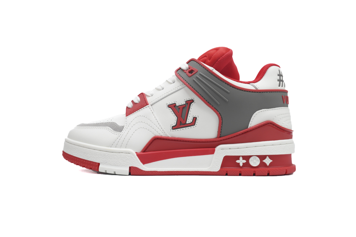 Pkkicks God Batch LOUIS VUITTON Trainer White Red