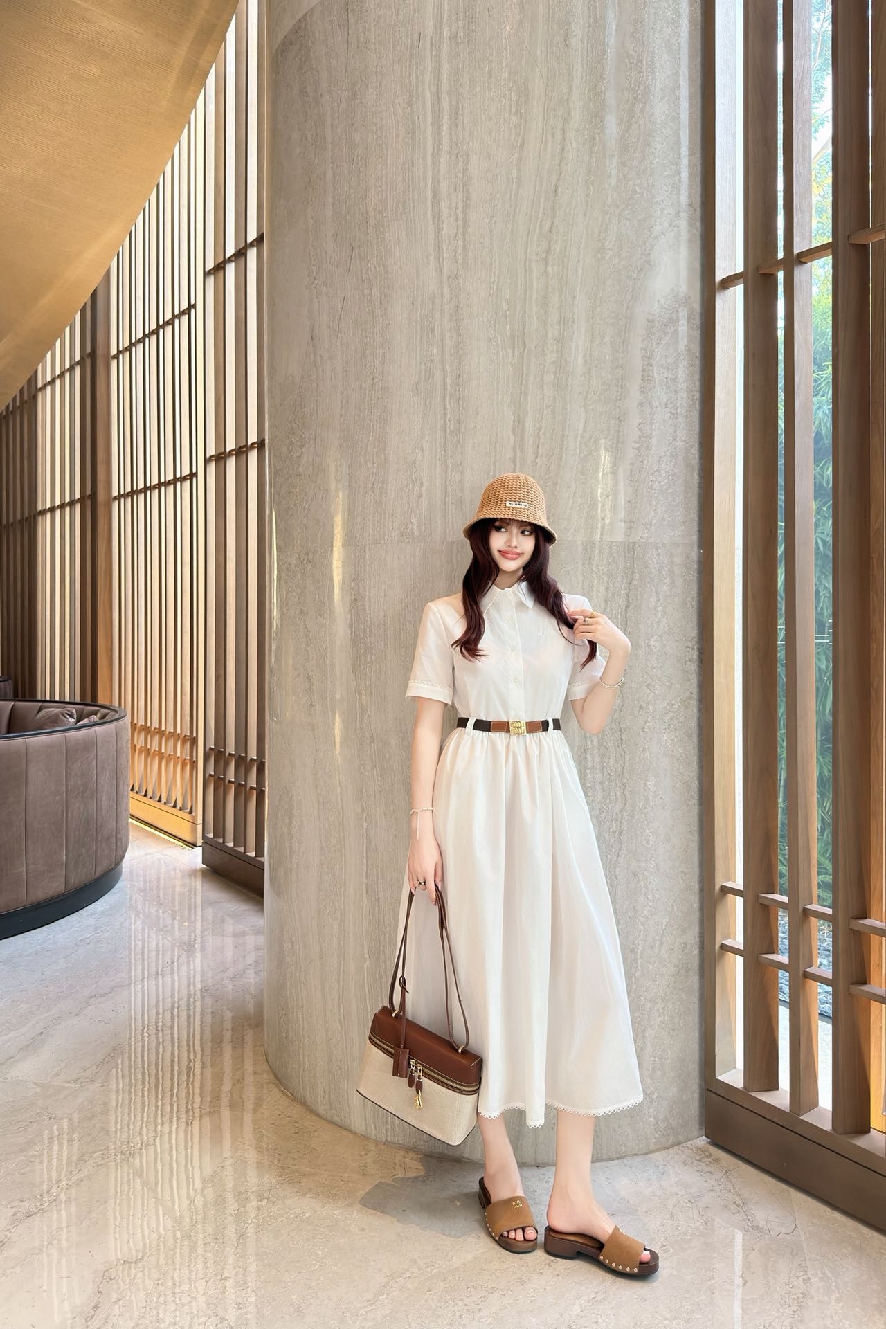 Miu New embroidered dress