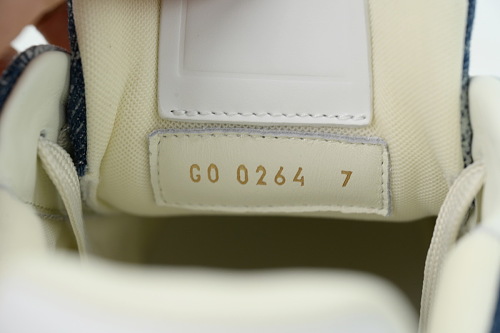 Pkkicks God Batch Louis Vuitton Sneakers Blue Denim Fabric (NFC)