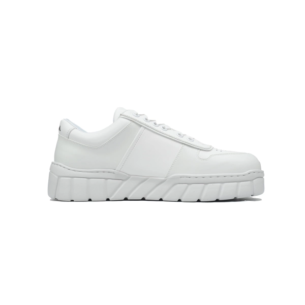 Prada Low-Top Sneakers Serrated White