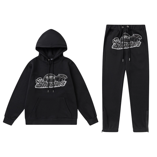 Trapstar Hoodie Tracksuit-8869 Black
