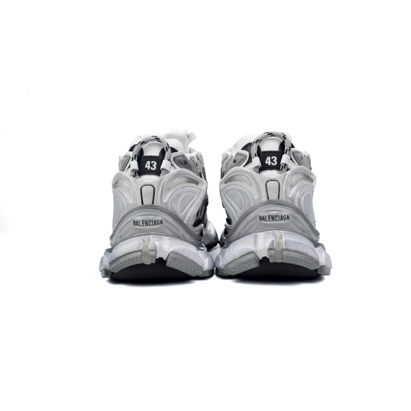 Balenciaga Runner White Black Gray 677402 W3RB2 9012