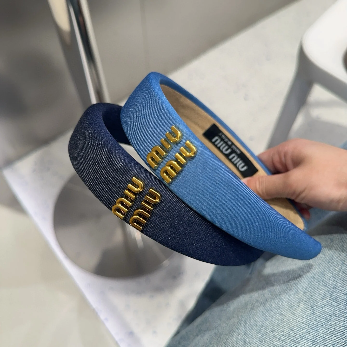 Miu New Denim headband