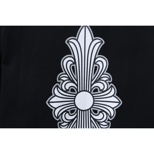 Chrome Hearts Fleur Cross Long Sleeve T-Shirt Black