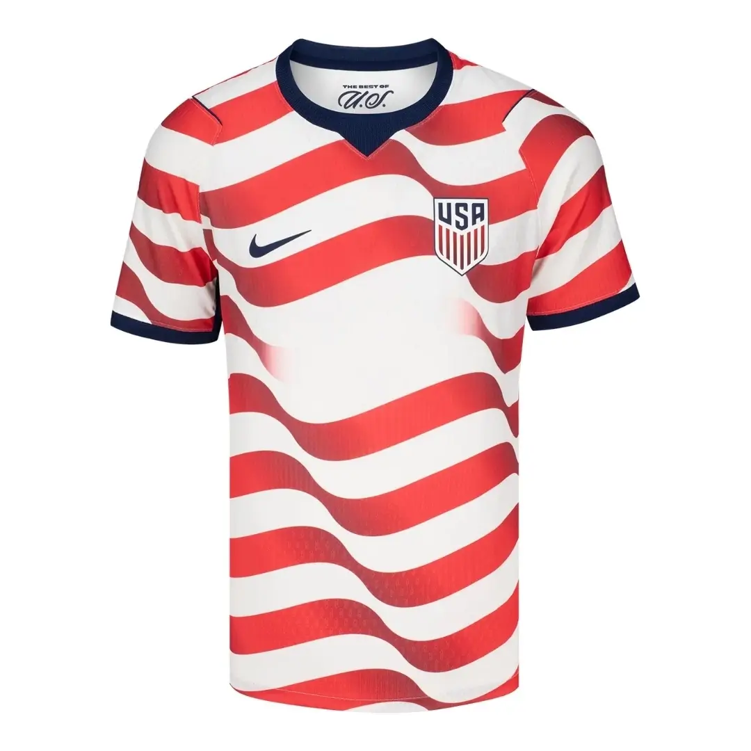 USMNT USA Outlaws Player Version Home Soccer Jersey 2026 World Cup Stripes