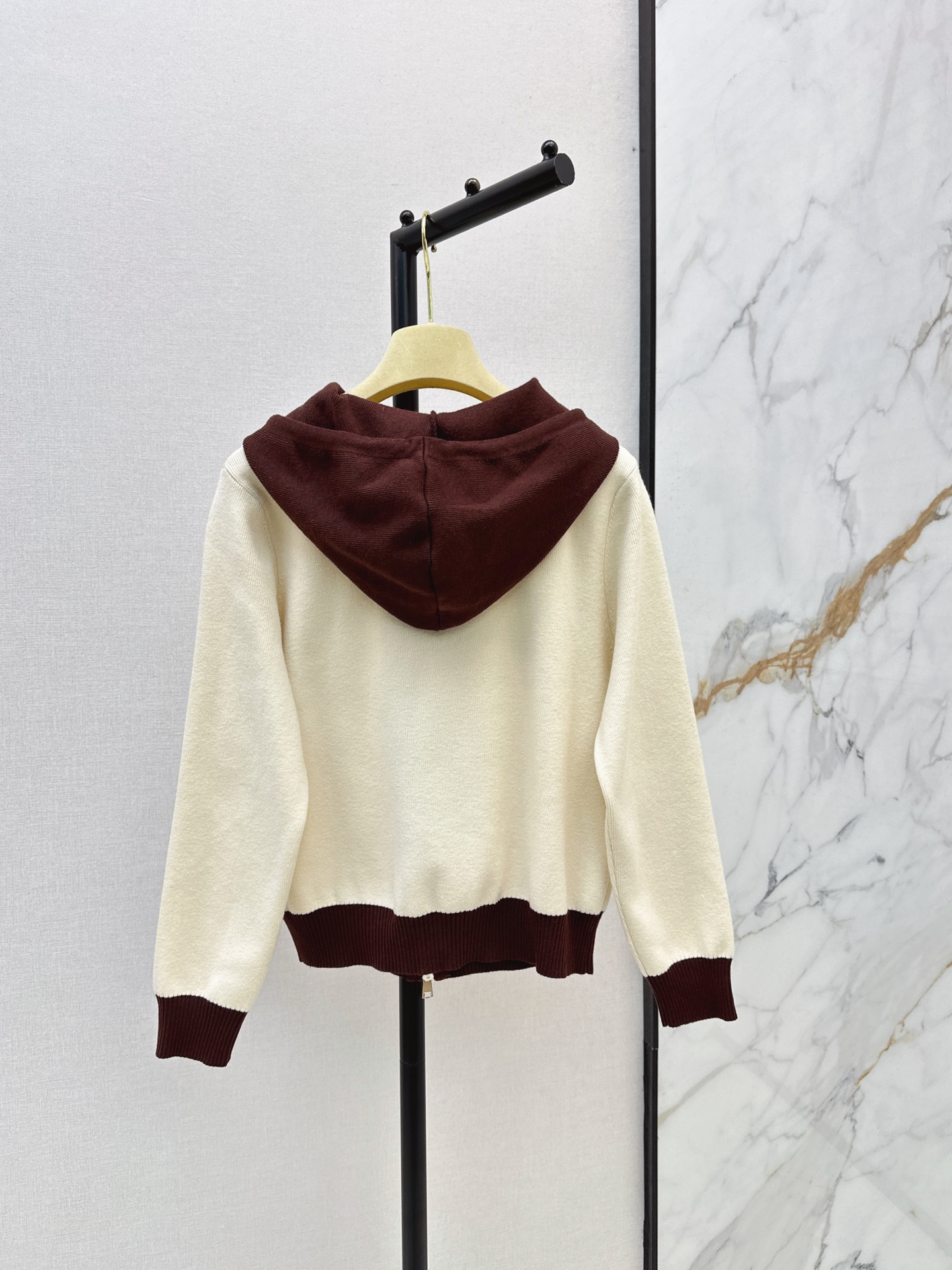 Miu New Hooded Knit Jacket