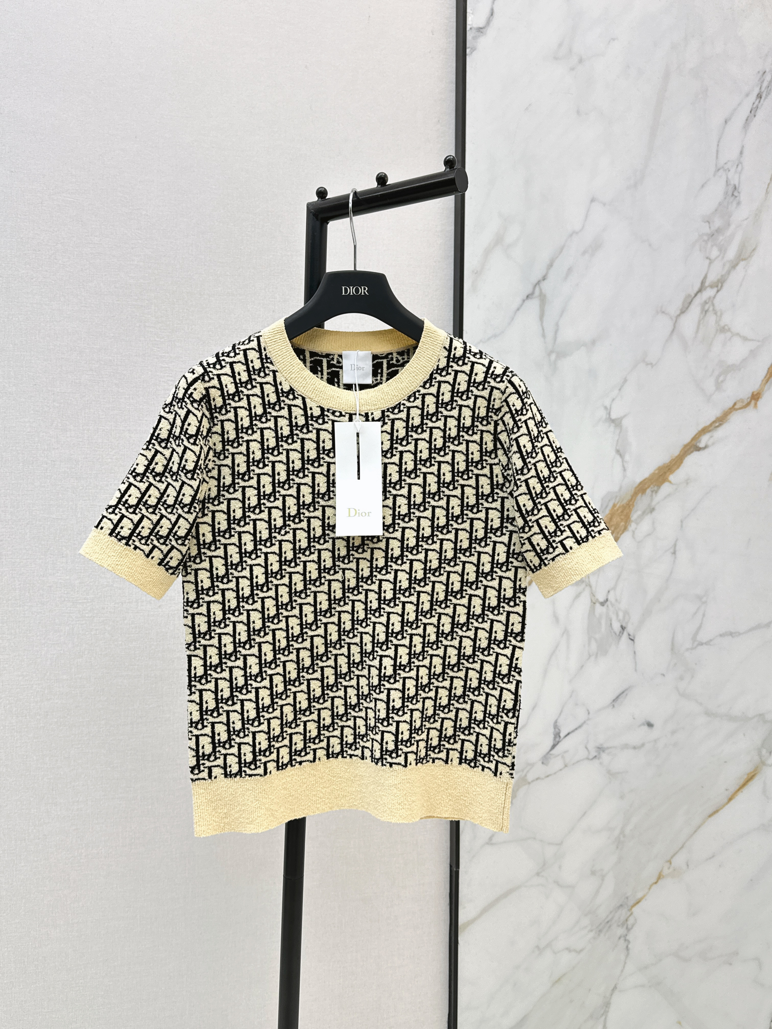 CD New knitted short-sleeve sweater