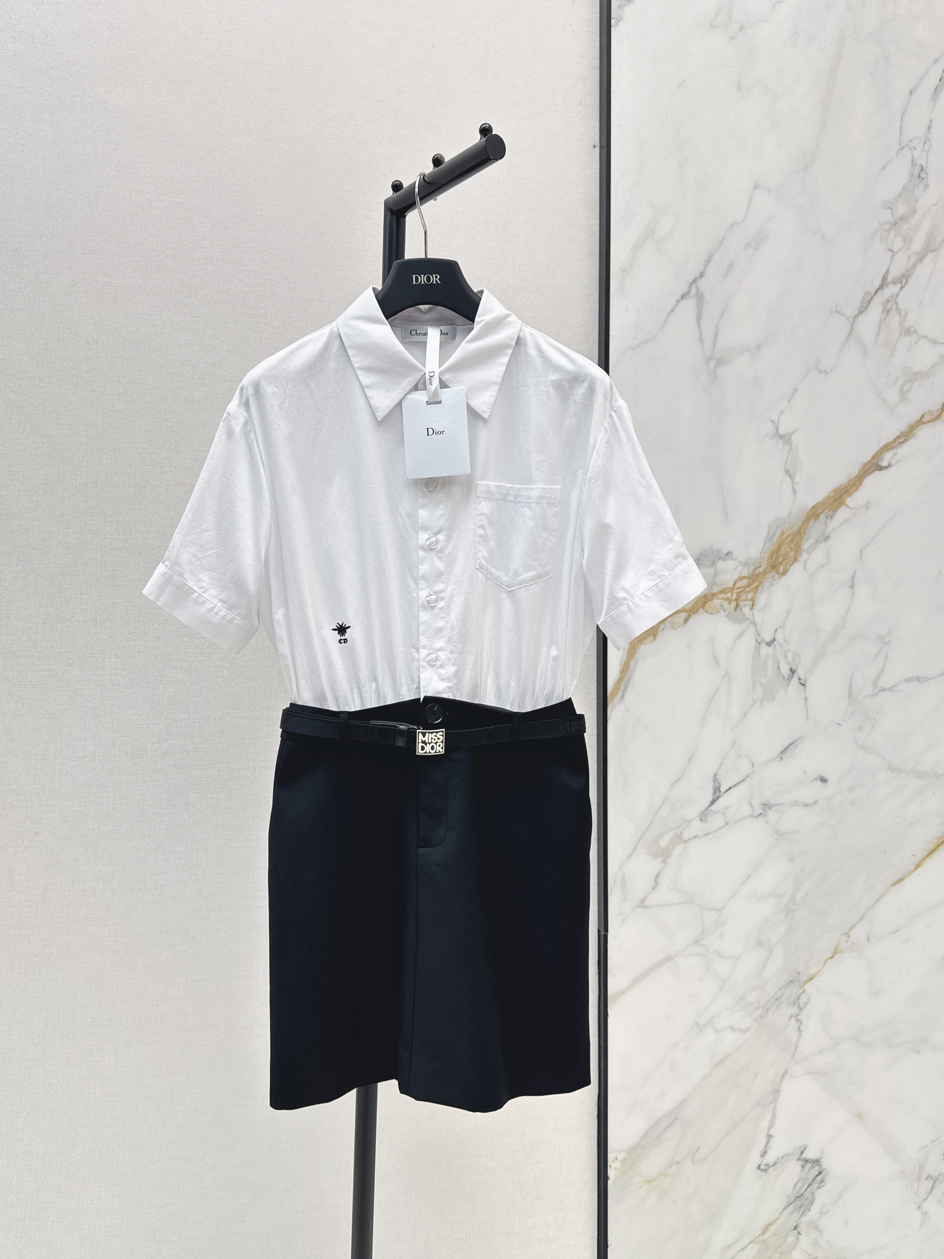 Miu New Belted shirt dress