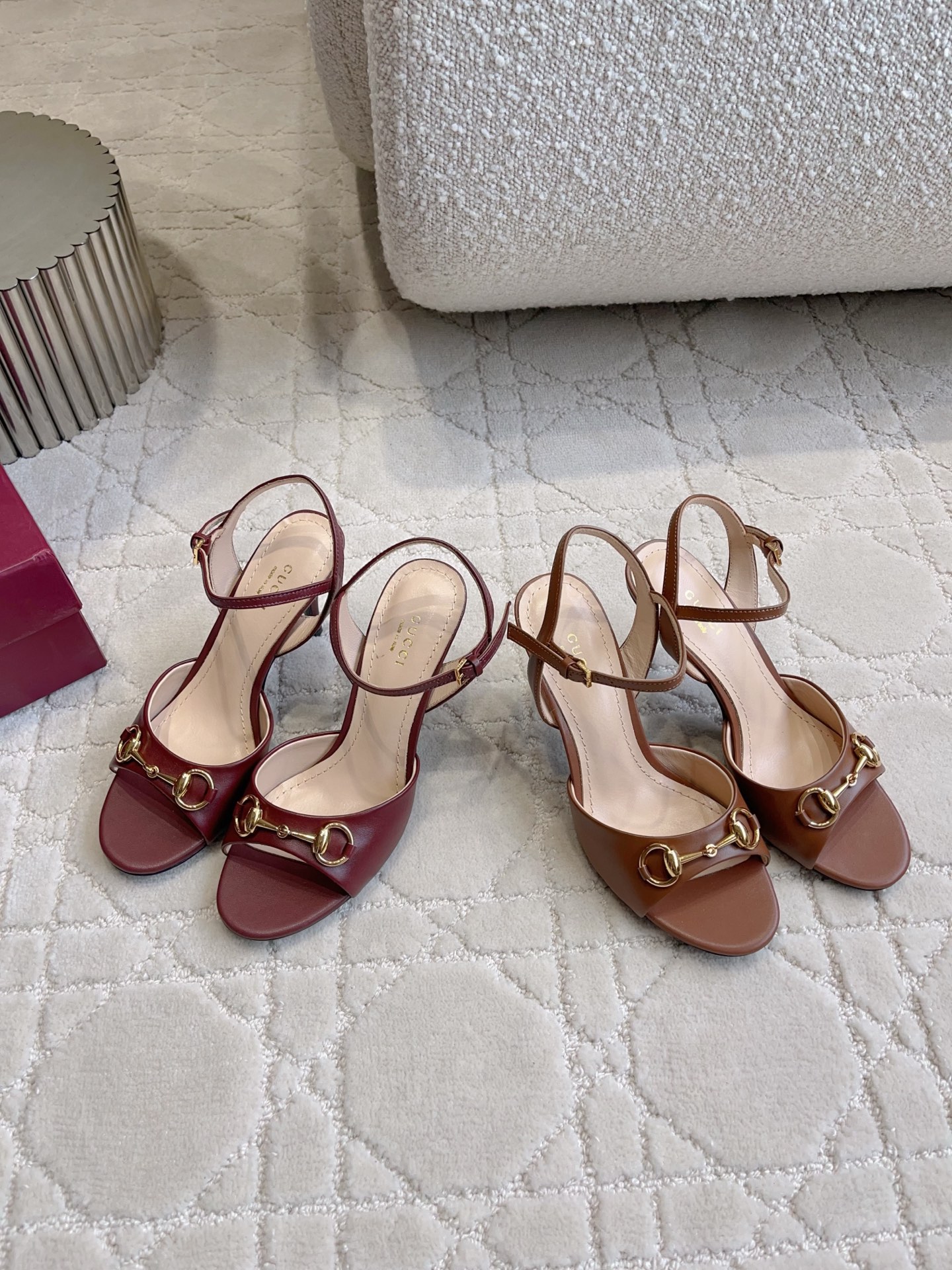Guc New Horsebit High Heel Sandals