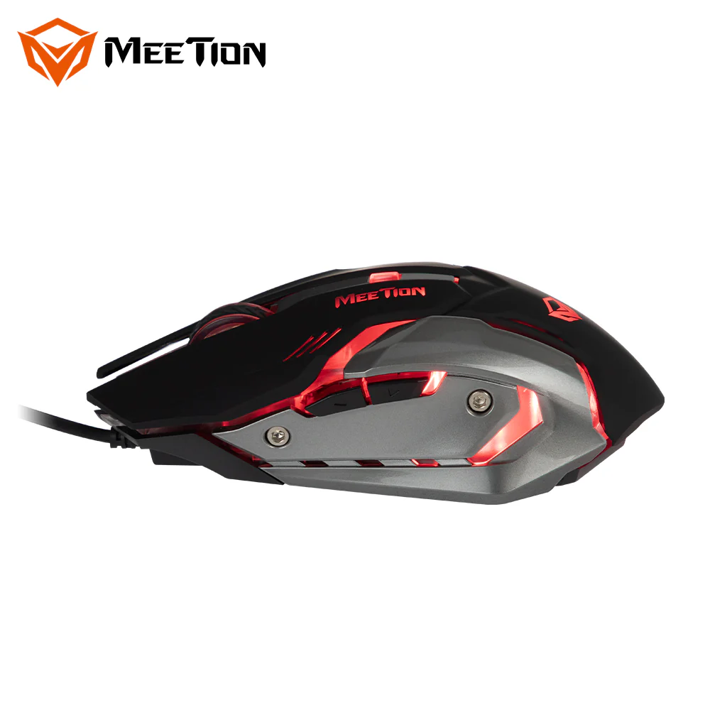 MEETION M915 Wired Gaming Mouse Backlight LED Black Usb Optical for Gamer