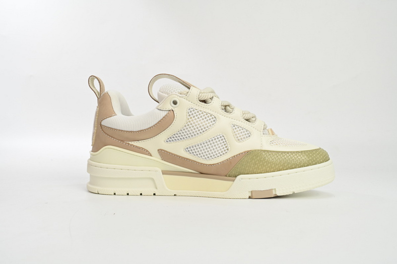 Pkkicks God Batch LOUIS VUITTON Skate Sneaker Beige White