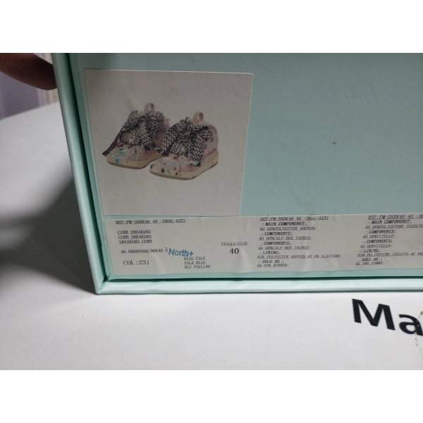 Gallery Dept. x Lanvin Wmns Curb Light Sneakers 'Paint Drip - Pale Pink' FW-SKDK02-DRGD-P22B5S0