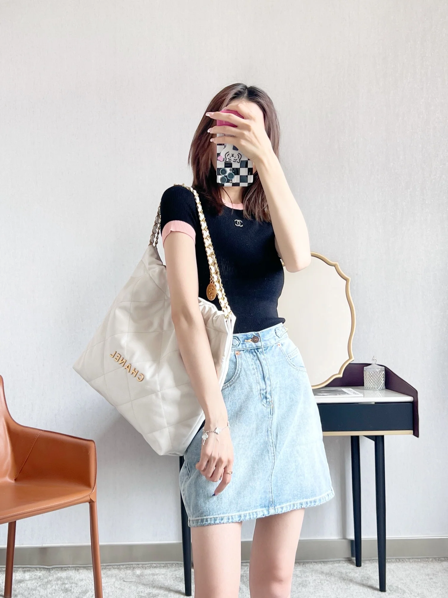 Chan New 22bag  tote bag