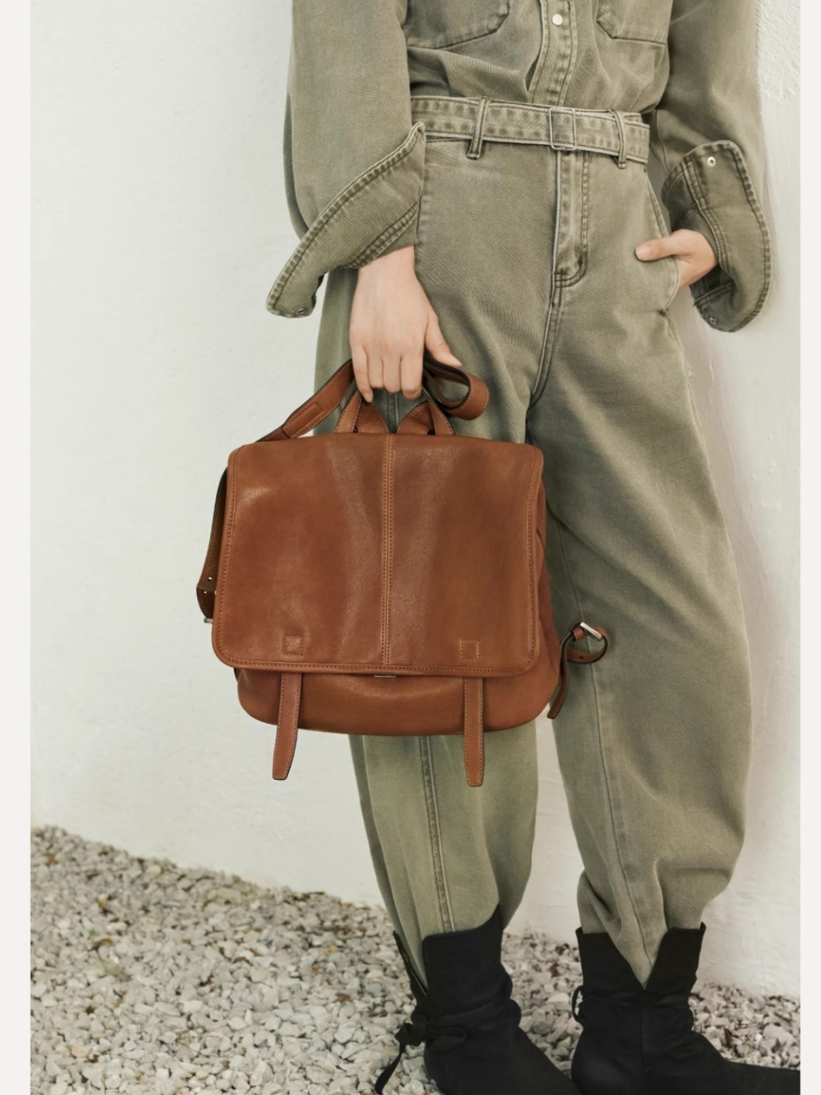 The Vintage Vegetable-Tanned Leather Backpack