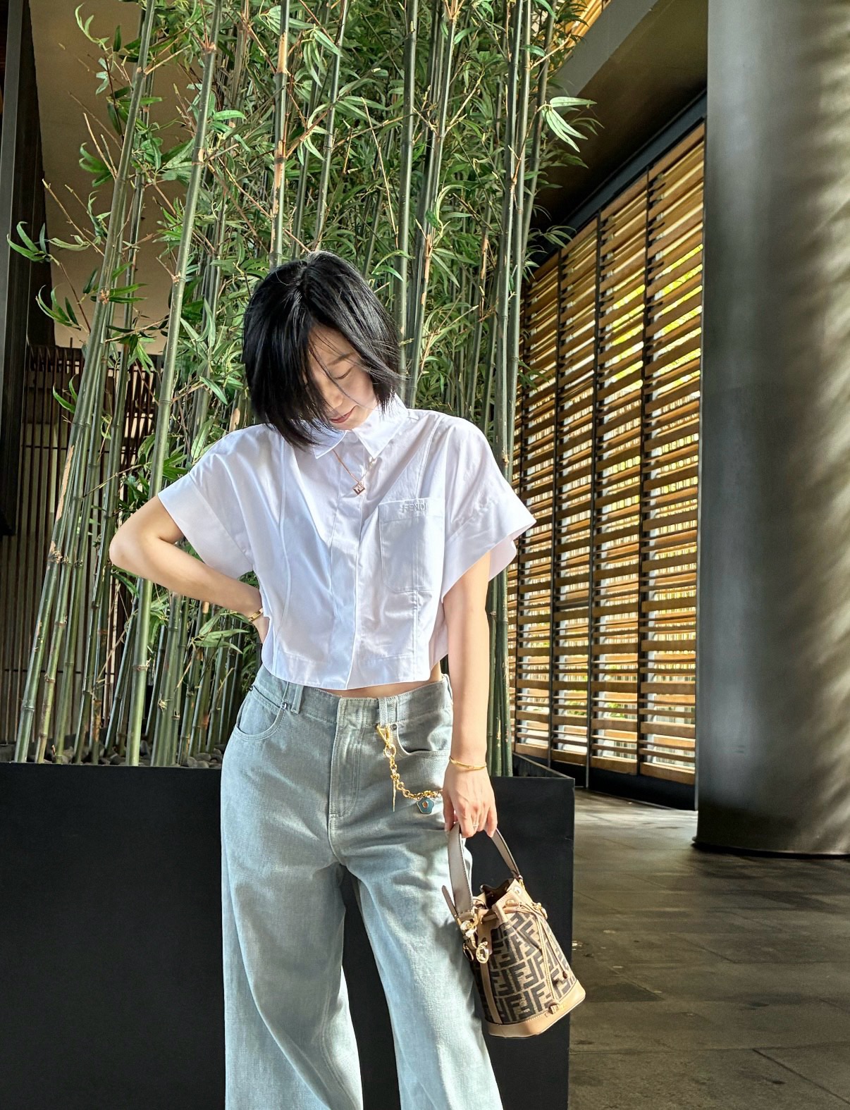 Fend New Cropped shirt
