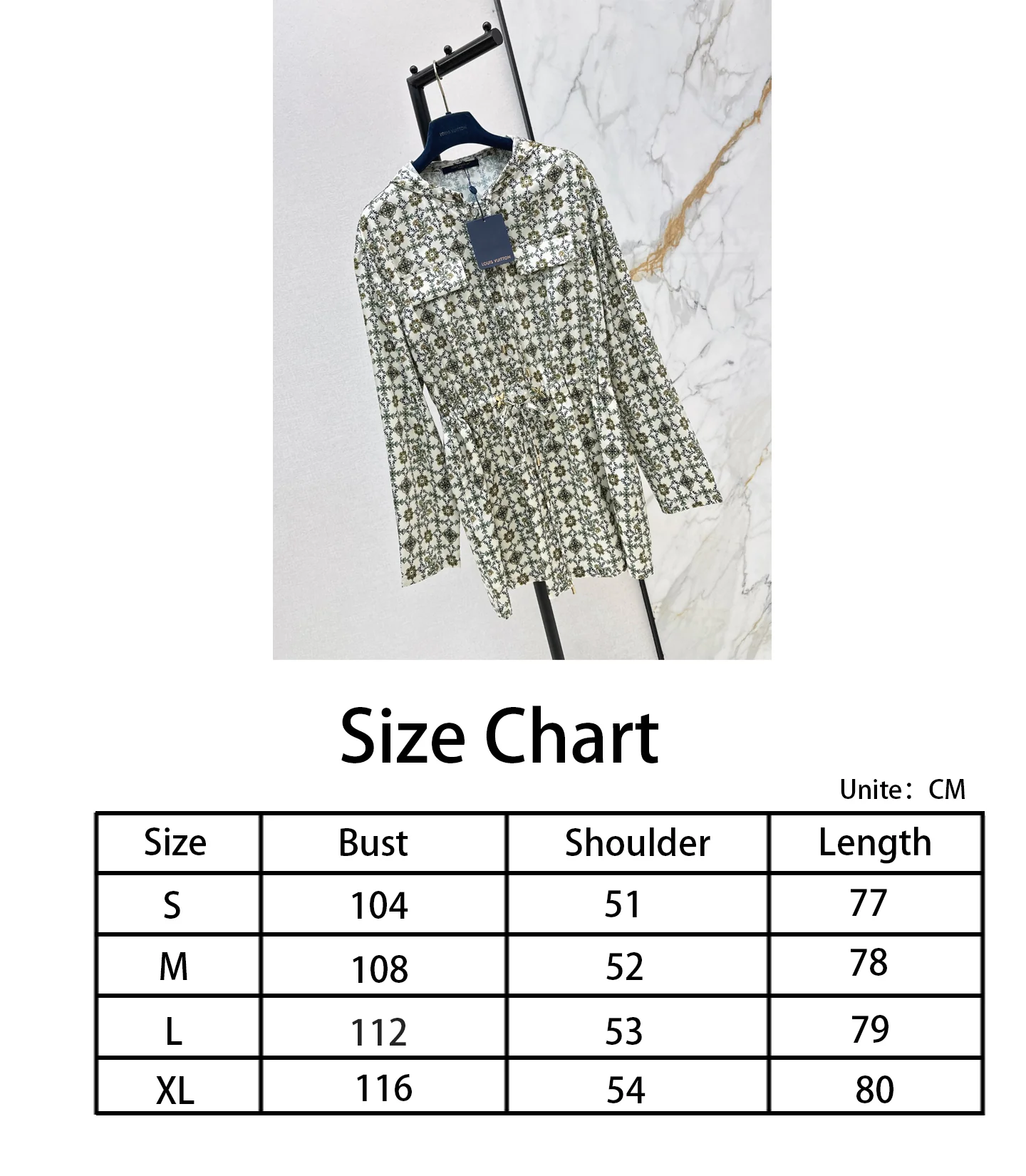 Louis NEW print hooded dress