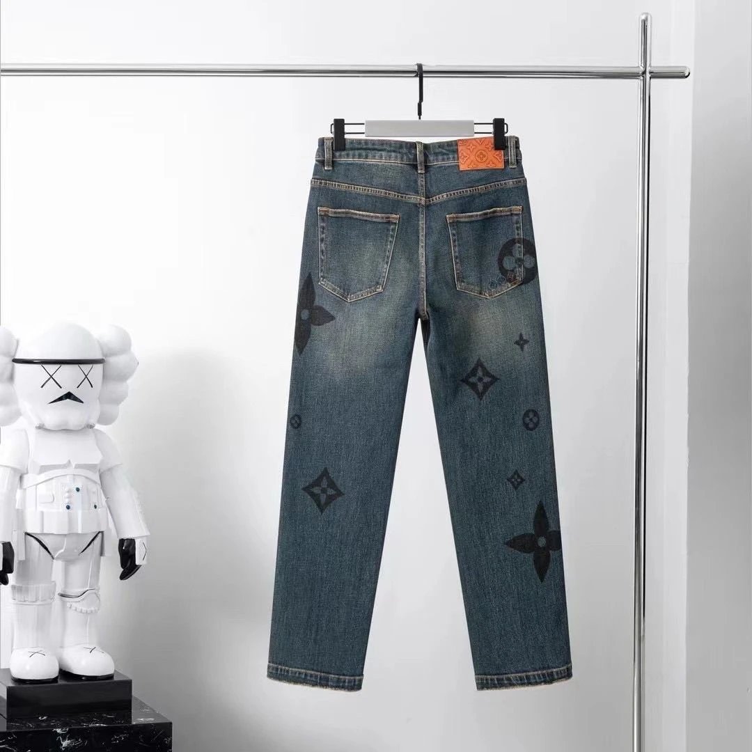 Louis Vuitton Monogram Pocket Denim Jeans Collection