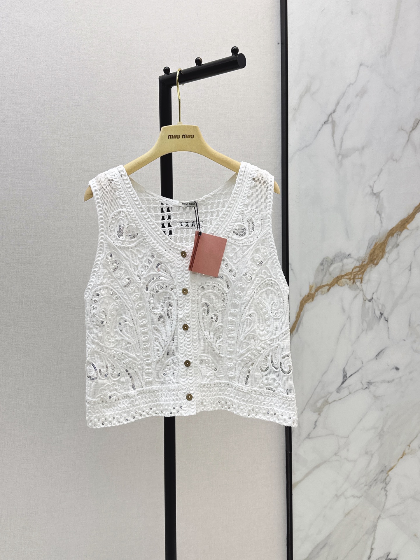 Miu New Crochet vest