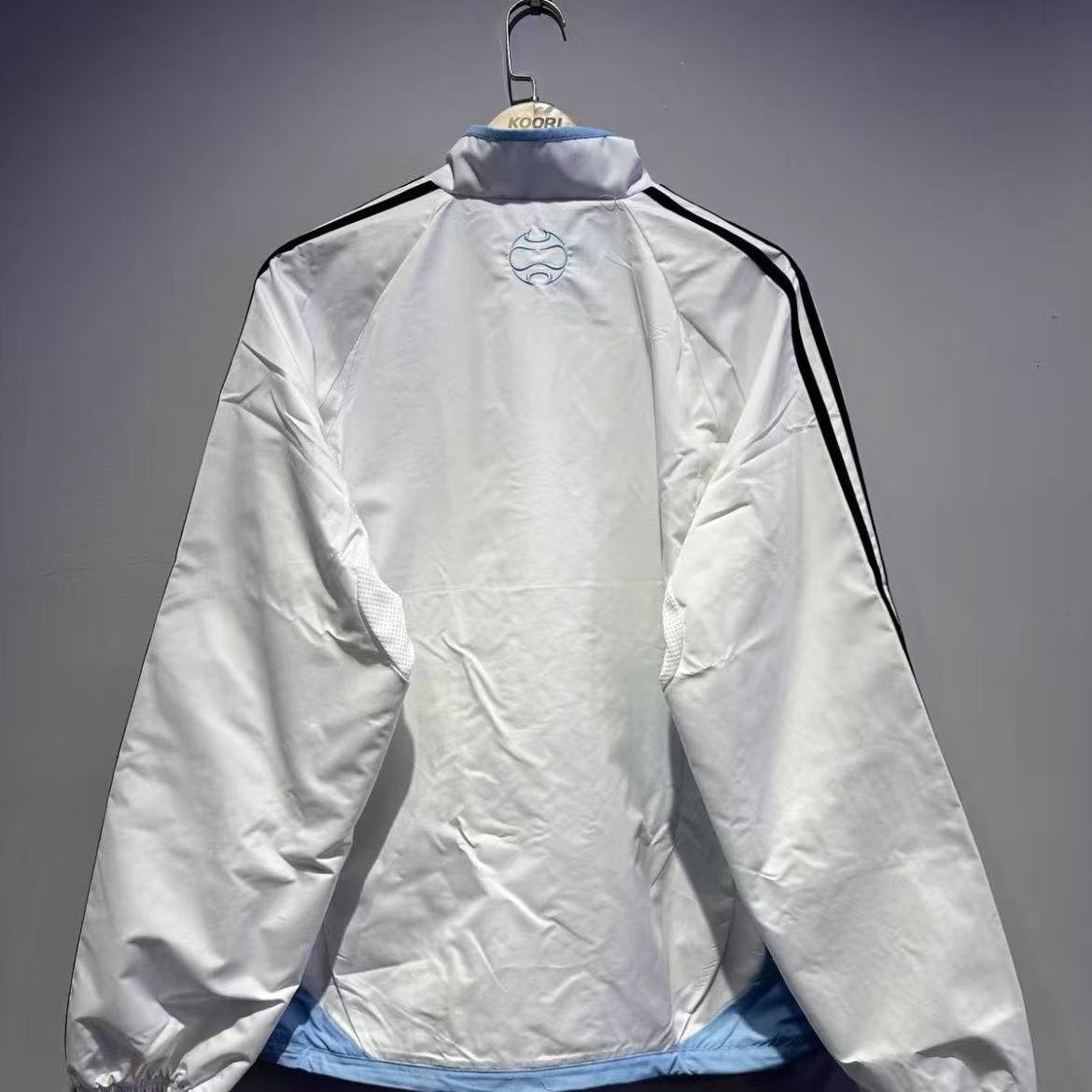 Argentina 25-26 training blue appearance windbreaker long sleeved jacket with pockets and zipper