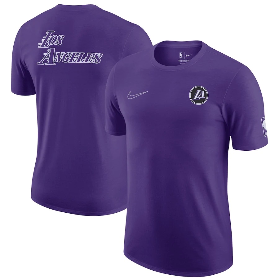 Los Angeles Lakers Casual T-shirt Purple 2023