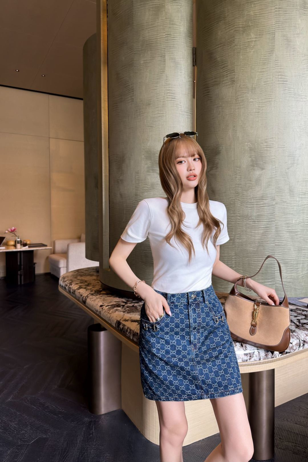 Guc New jacquard skirt