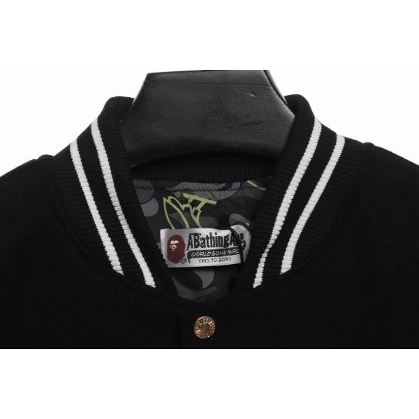 Bape x OVO Varsity Jacket Black