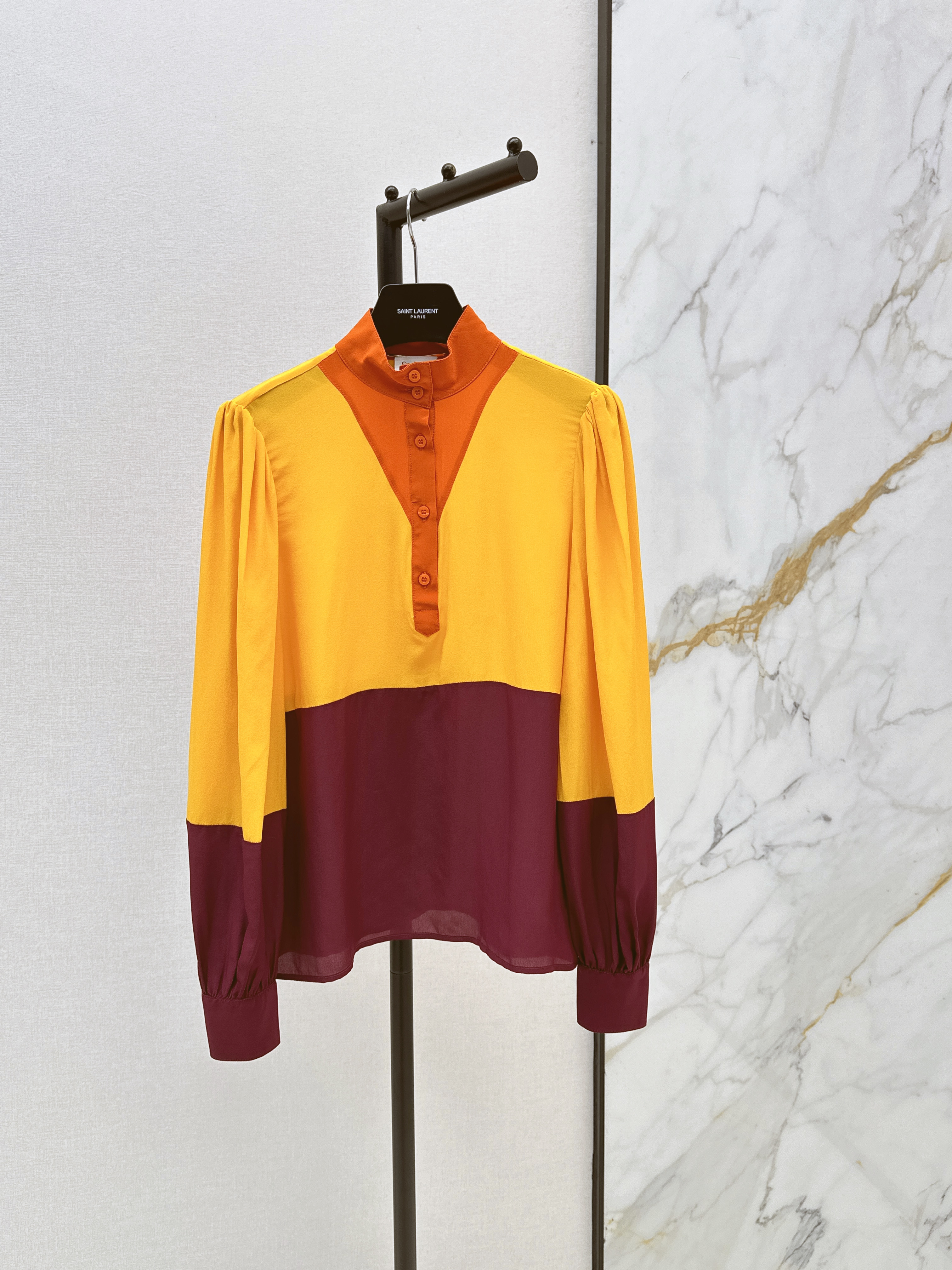 Saint New Silk Double Crepe Shirt