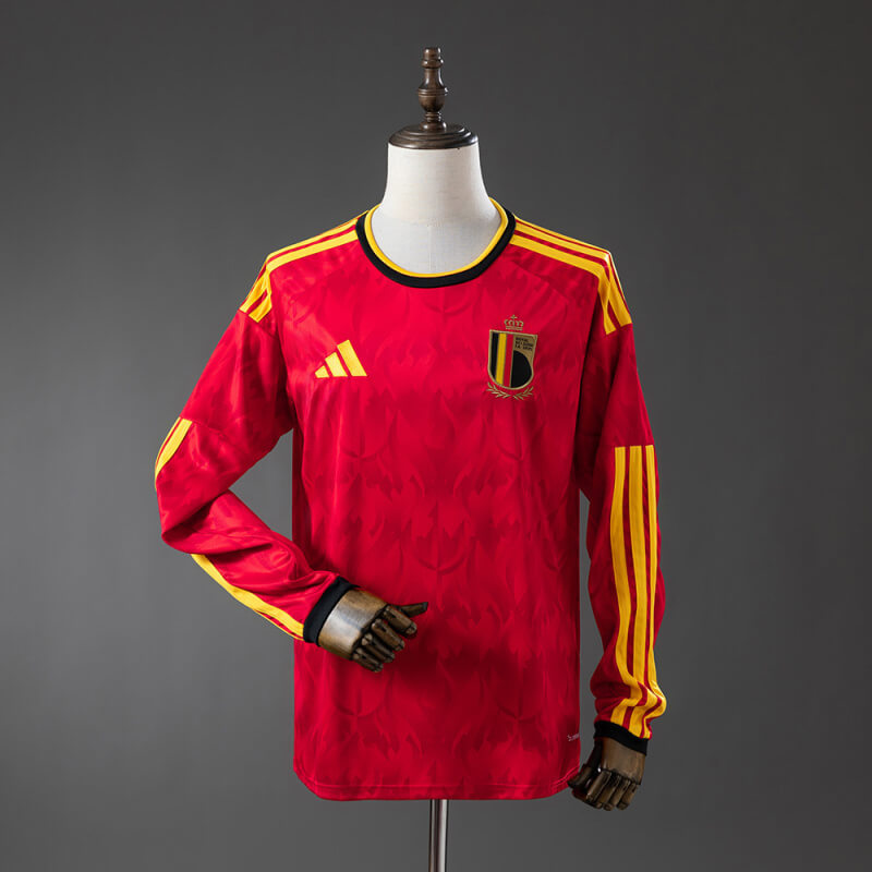 Belgium 2026 Home Long Sleeve Fan Jersey