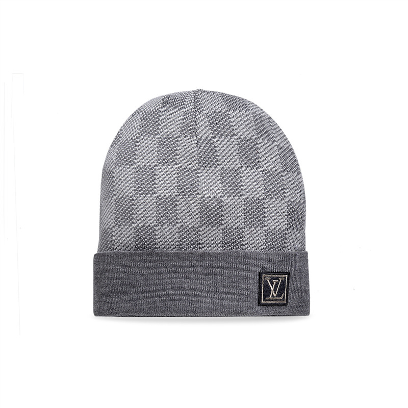 LV Damier Check Knit Beanie