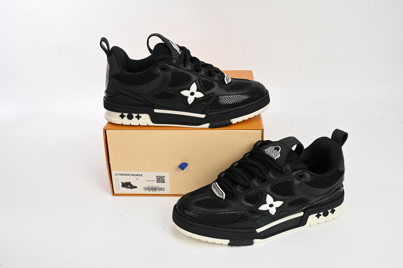 Pkkicks God Batch Louis Vuitton Skate Sneaker Black 51BCOLRB