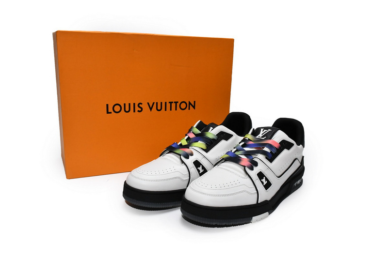 Pkkicks God Batch LOUIS VUITTON Trainer Black White 1A9ADA