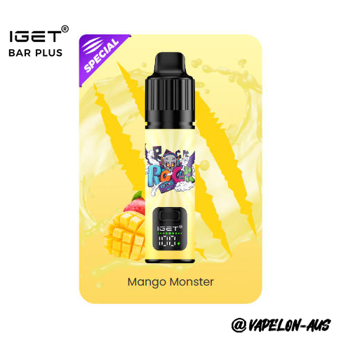IGET BAR PLUS S3 10000 Puffs - Mango Monster